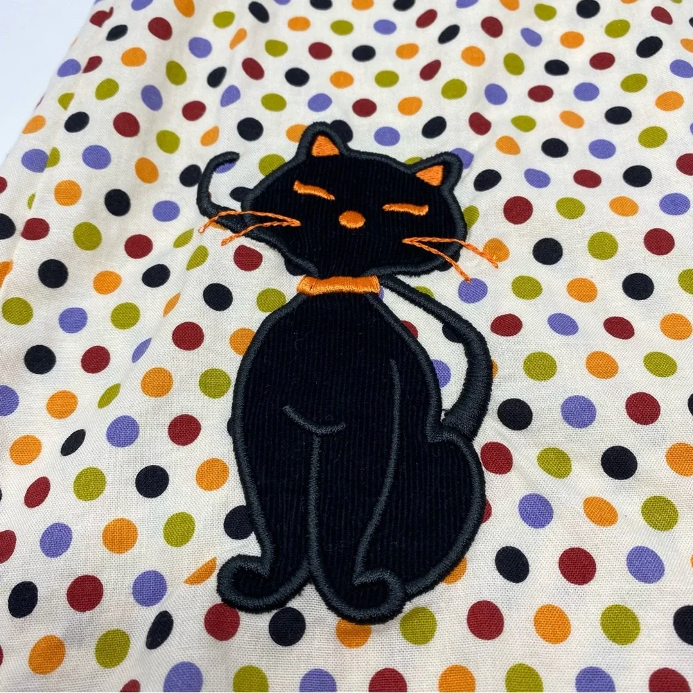 Lolly Wolly Dress Polka Dot Black Cat Halloween 3T